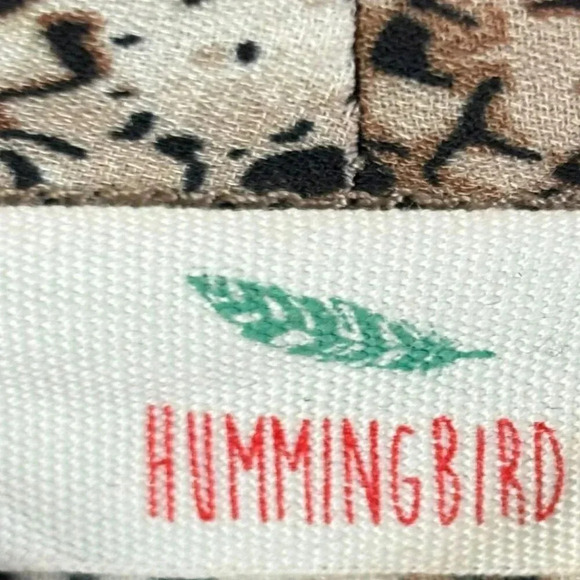 Hummingbird Womens Animal Print Long Sleeve Kimono Light Brown Size Medium-Large - Picture 5 of 13